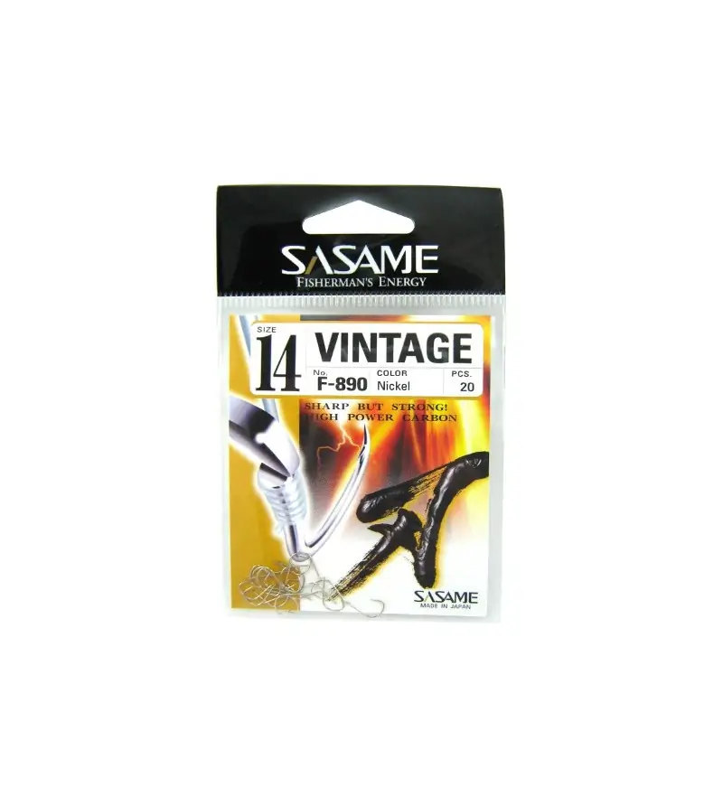 SASAME HOOKS F-890 VINTAGE Nickel NICKEL SASAME HOOKS F-890 VINTAGE Nickel NICKEL