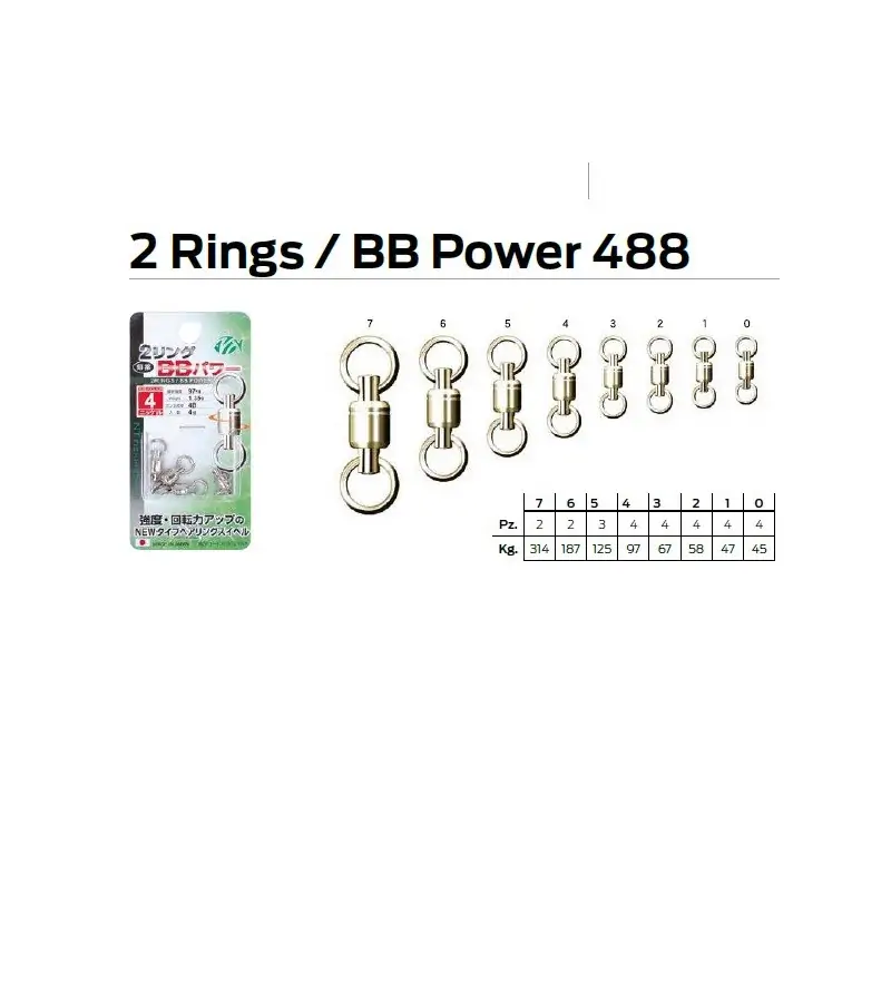 NT 2 RINGS BB POWER 488 NT Swivel NT 2 RINGS BB POWER 488 NT Swivel