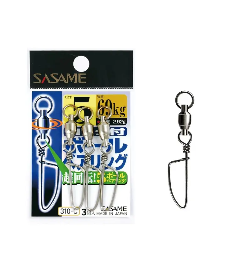 Sasame Ballbearing Swivel with LockSnap 310-C Sasame