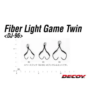 DECOY DJ-96 FIBER LIGHT GAME TWIN Decoy