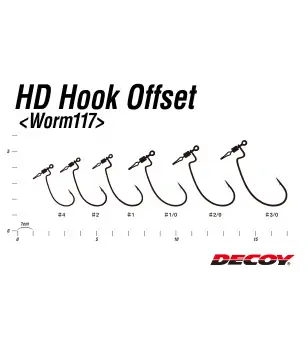 DECOY WORM 117 HD HOOK OFFSET Decoy