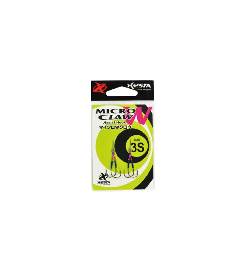 XESTA MICRO W CLAW ASSIST HOOK Xesta XESTA MICRO W CLAW ASSIST HOOK Xesta