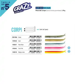 Fiiish Crazy Sand Eel 220 | Pescare.it