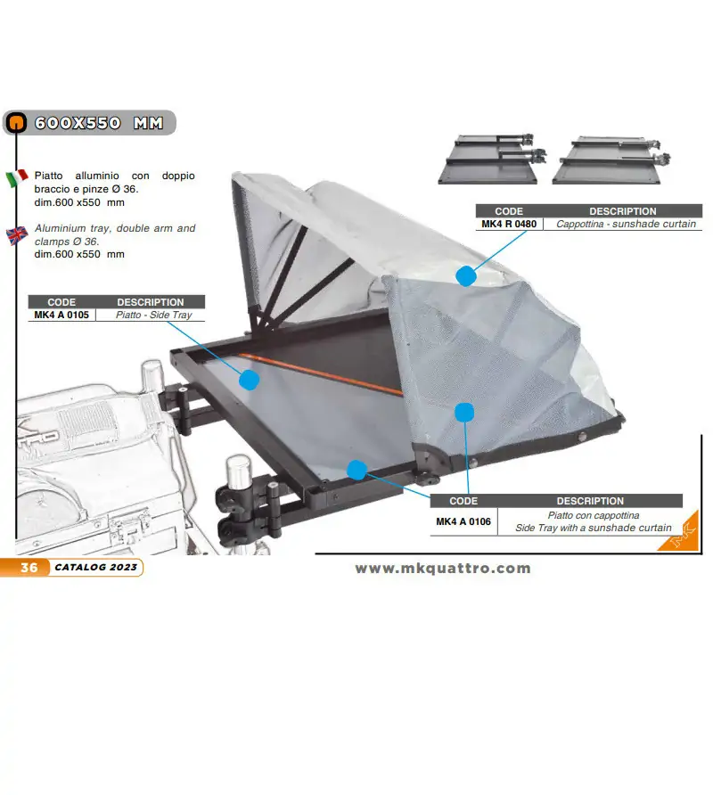MK4 TRAY 60x55 WITH CANOPY