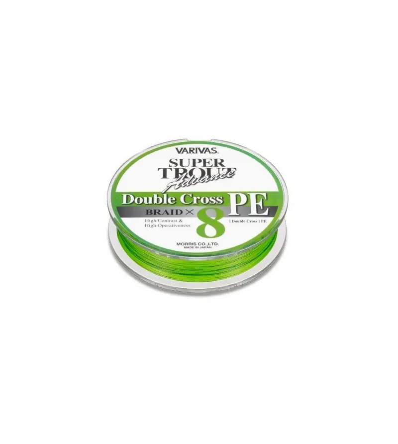 TRECCIA VARIVAS SUPER TROUT DOUBLE CROSS PE X8 GREEN Varivas TRECCIA VARIVAS SUPER TROUT DOUBLE CROSS PE X8 GREEN Varivas