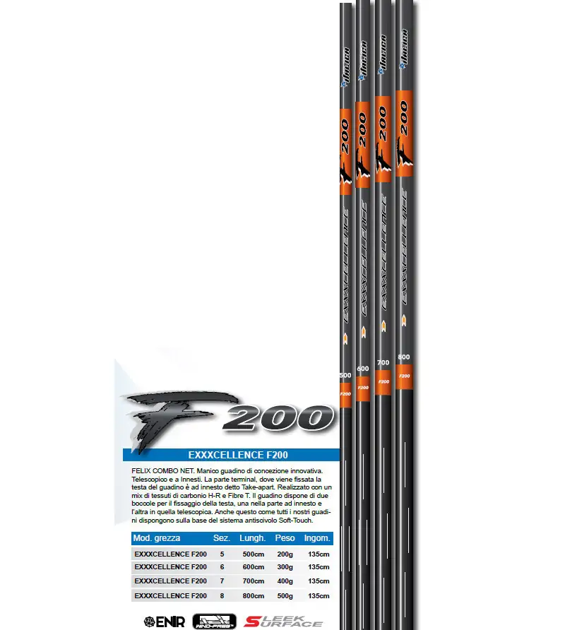 Italica canna fissa Exxxcellence F200 Italica
