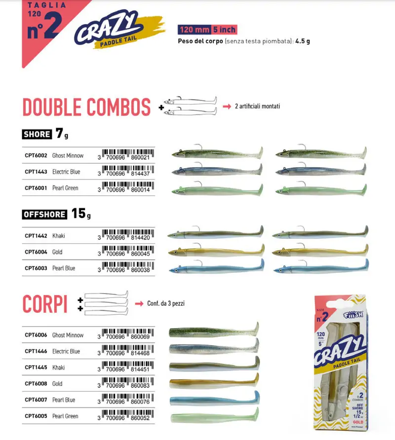 Fiiish Crazy Paddle Tail 120 | Pescare.it Fiiish Crazy Paddle Tail 120 | Pescare.it