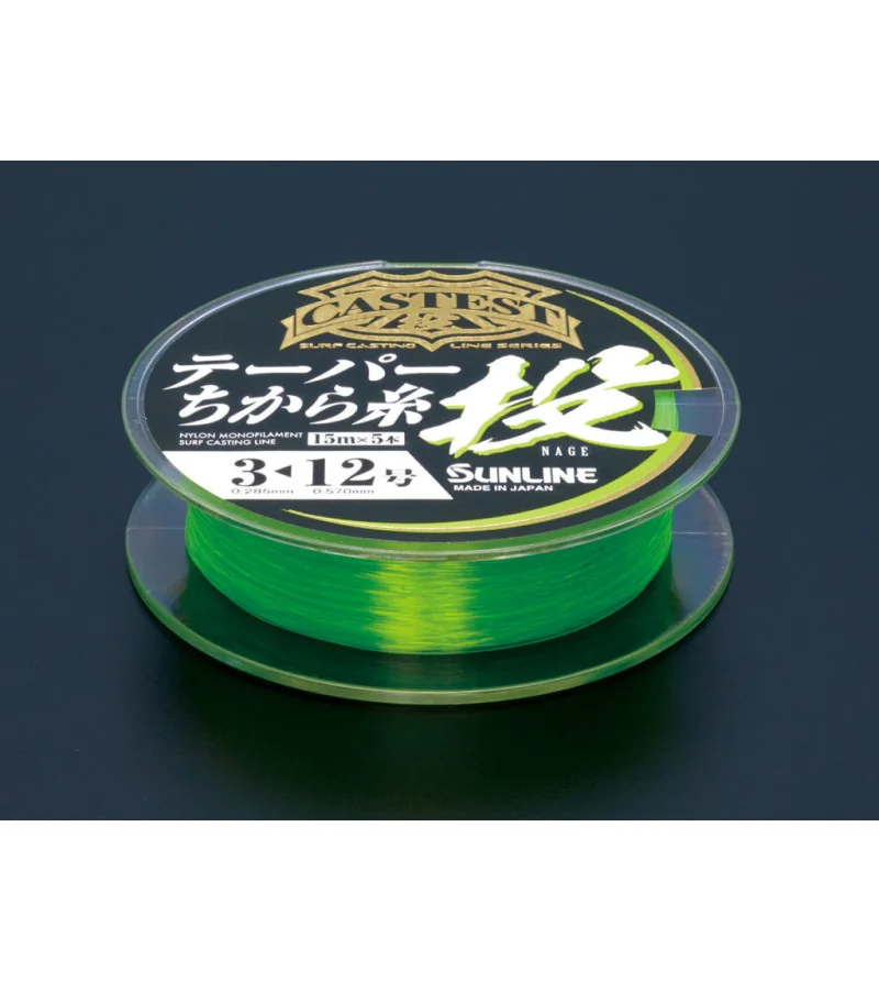 SUNLINE CASTEST TAPERED LEADER LIGHT GREEN Sunline SUNLINE CASTEST TAPERED LEADER LIGHT GREEN Sunline