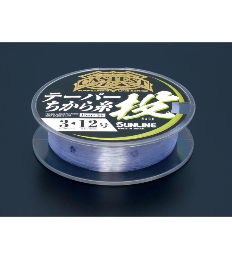 SUNLINE SURF CASTING TAPERED LEADER 15M X5 Sunline SUNLINE SURF CASTING TAPERED LEADER 15M X5 Sunline