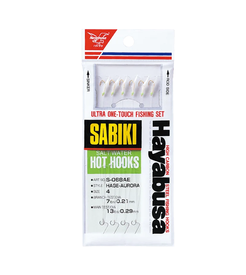 HAYABUSA SABIKI HAGE-AURORA 6HOOKS S068AE Hayabusa