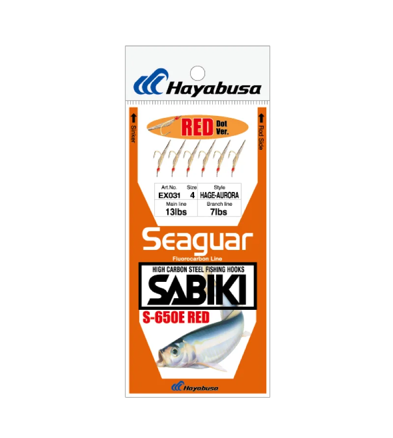 HAYABUSA SABIKI SEAGUAR HAGE-AURORA R DOT 6HOOKS EX031 Hayabusa HAYABUSA SABIKI SEAGUAR HAGE-AURORA R DOT 6HOOKS EX031 Hayabusa