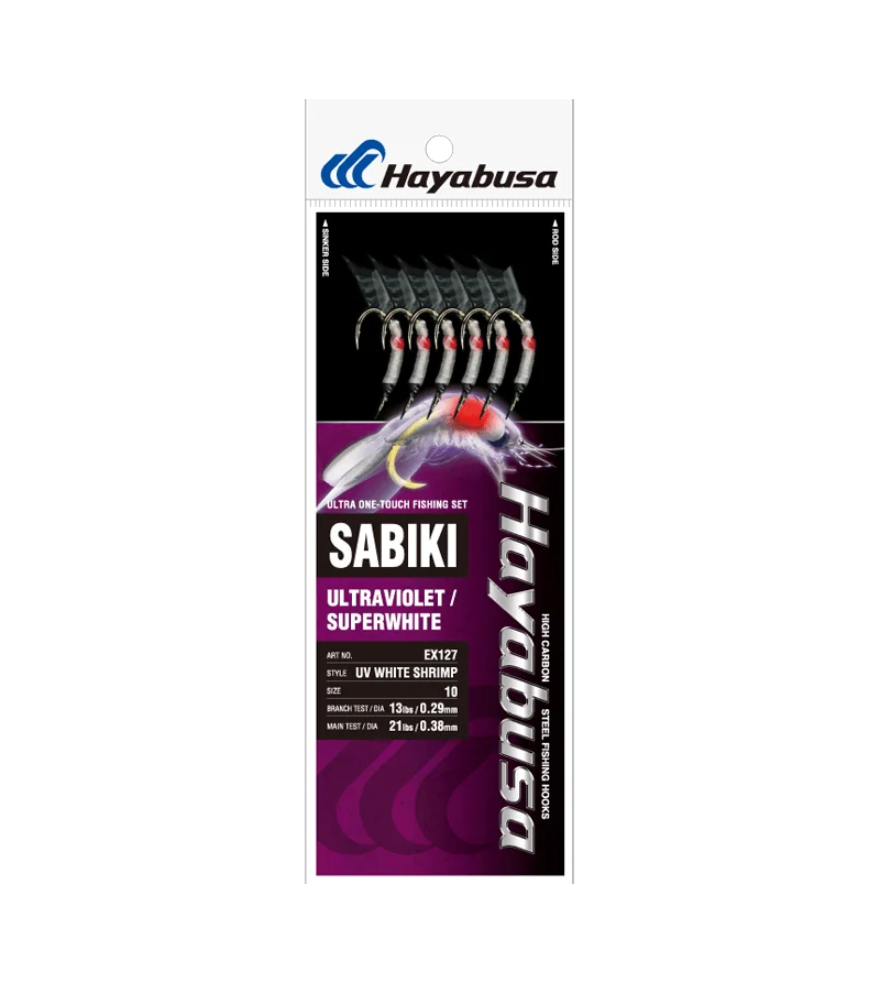 HAYABUSA SABIKI UV WHITE SHRIMP EX127 - 10 / 13 lb - 0.29 mm HAYABUSA SABIKI UV WHITE SHRIMP EX127 - 10 / 13 lb - 0.29 mm
