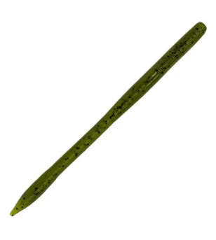 Yamamoto Sensei Worm - 6.5" / 297 - GREEN PUMPKINBLACK FLAKE
