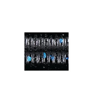 Yamamoto Fuzzy Senko - 4" / 021 - BLACK W/LG BLUE FLK Yamamoto Fuzzy Senko - 4" / 021 - BLACK W/LG BLUE FLK