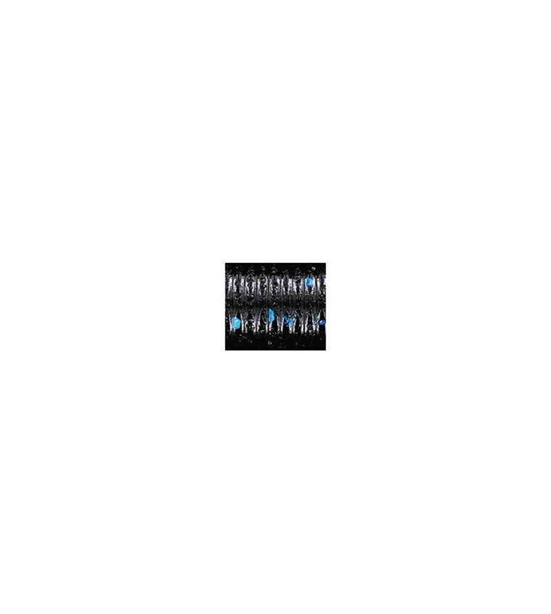 Yamamoto Fuzzy Senko - 4" / 021 - BLACK W/LG BLUE FLK Yamamoto Fuzzy Senko - 4" / 021 - BLACK W/LG BLUE FLK