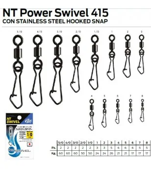 NT POWER SWIVEL HOOKED SNAP 415