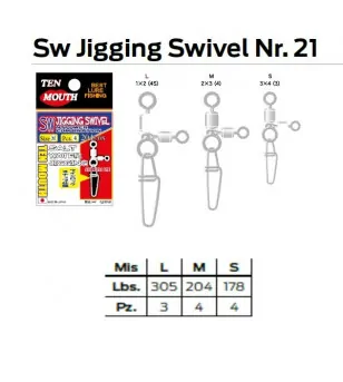 SW JIGGING SWIVEL N 21