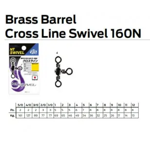 NT BRASS BARREL CROSS LINE 160