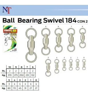 NT BALL BEARING SWIVELS 2 RINGS 184