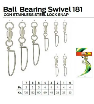 NT BALL BEARING SWIVEL LOCK SNAP 181