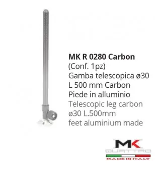 MK4 GAMBA TELESCOPICA CARBONIO Ø 30
